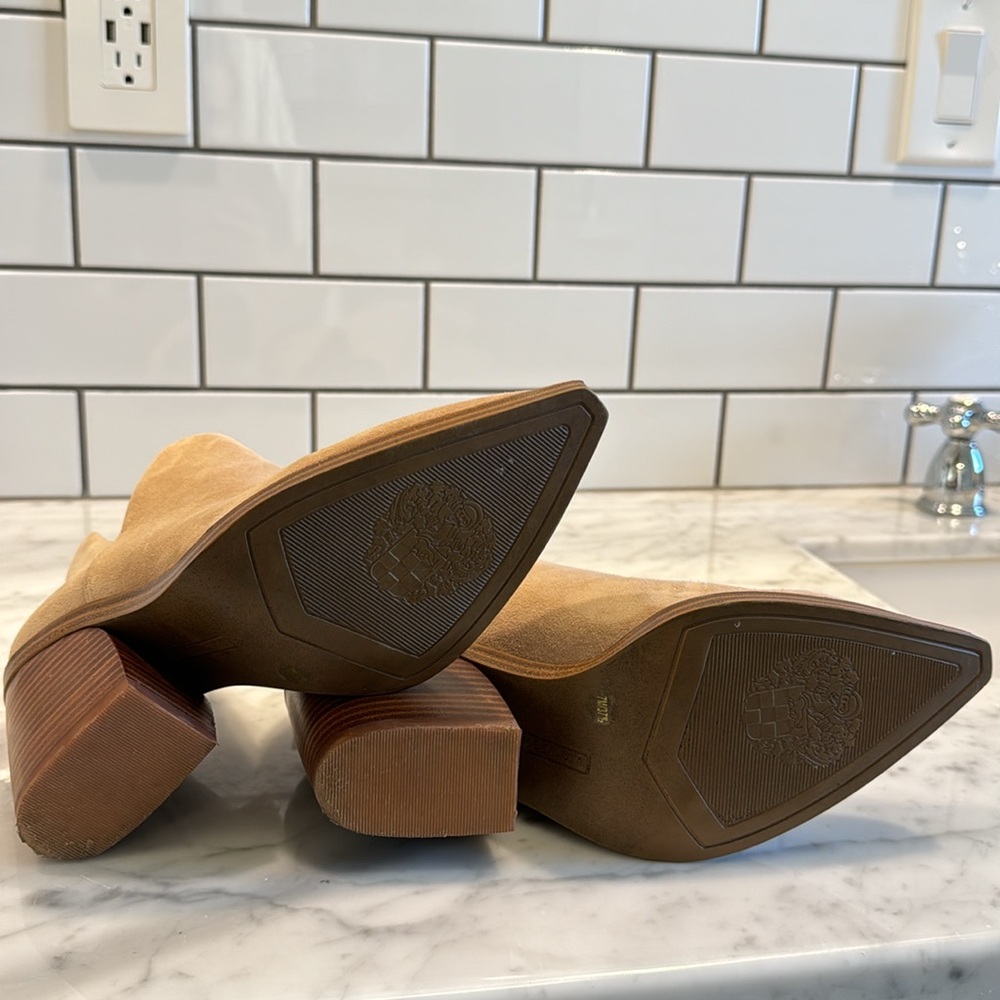 Vince Camuto Tan Heeled Boots - Picture 5 of 5